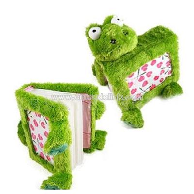 plush frog photo album