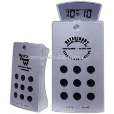 FM auto scan aluminum radio with sliding alarm clock