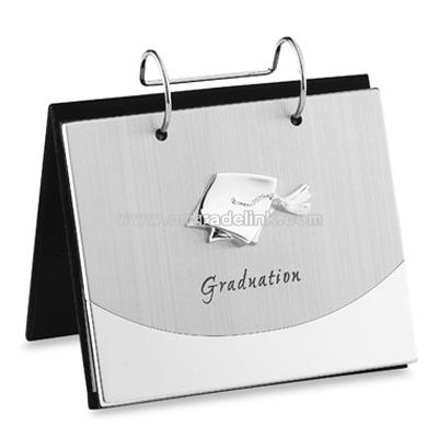 Graduation 4" x 6" Metal Flip Photo Album