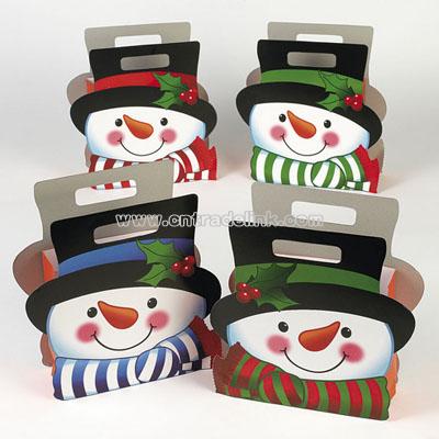 Snowman Die Cut Gift Bags