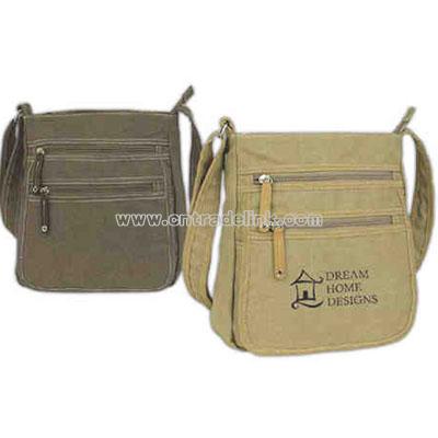 Promotional Canvas Messenger Bag