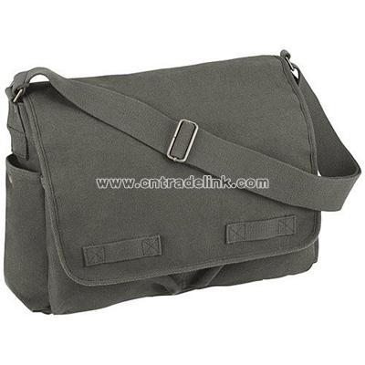 CLASSIC MESSENGER BAG Heavyweight Canvas School Laptop