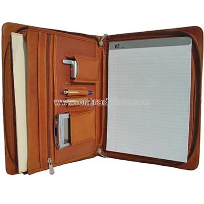 Leather Three-Way Envelope Padfolio