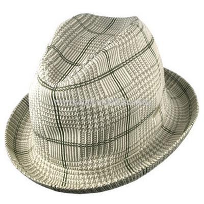 Tropic Plaid Player Fedora hat