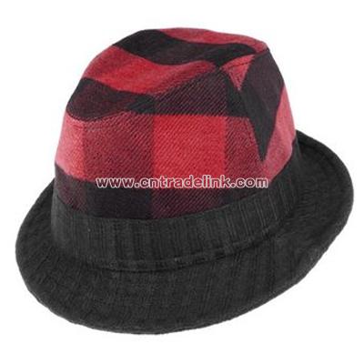 Plaid Attack Fedora hat