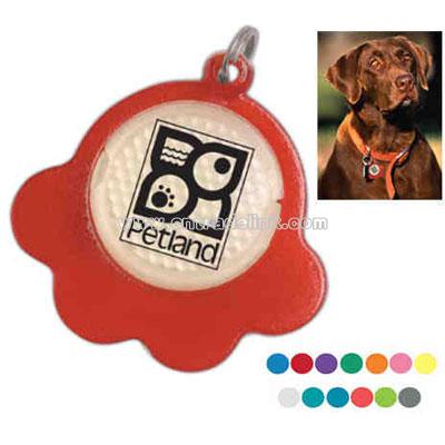 Paw Shaped Reflector ID tag