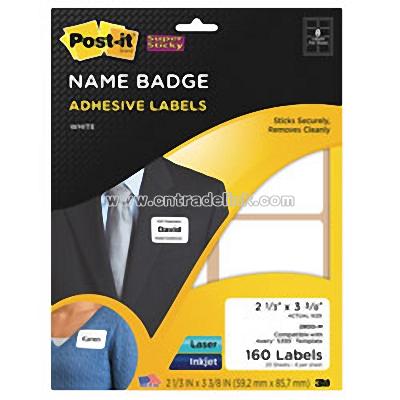 Post-it? Super Sticky Name Badge Labels