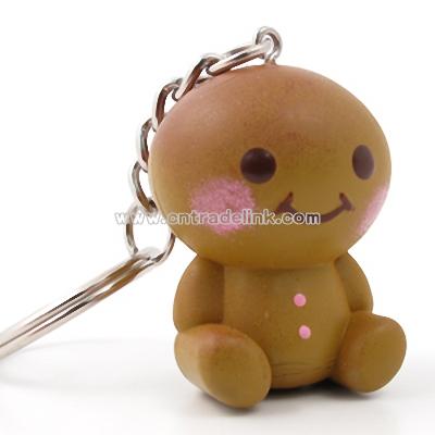 Smiling Cookie Keyring