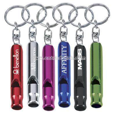 Metal Whistle with Key Ring