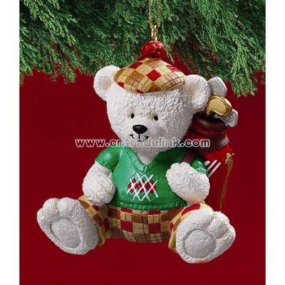 Golf Bear Ornament