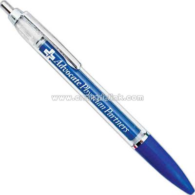 Retractable banner pen