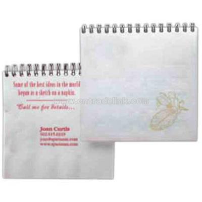 Spiral bound napkin notebook