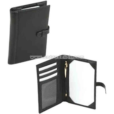 Genuine leather pocket notebook