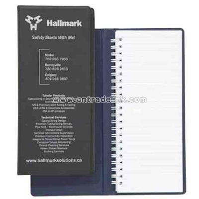 Plain vinyl tally book