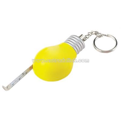 Light Bulb Tape Measure Keychain - 3 ft.