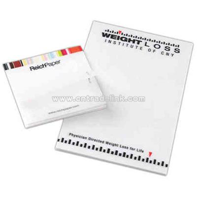 Translucent self adhesive note pad