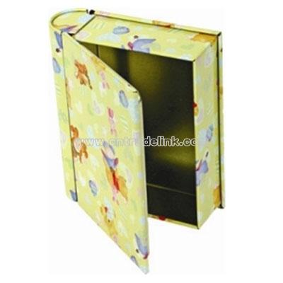 Book Shape Tin Box