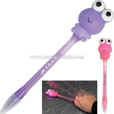 light up frog shaped ballpoint pen