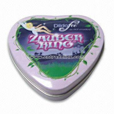 Heart-shaped Tin Box