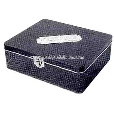 Black Metal Mesh Gift Tin