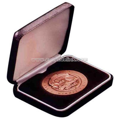 For 3" medallion - Leatherette presentation box