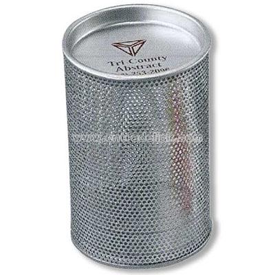 Round Metal Mesh Candy Tin