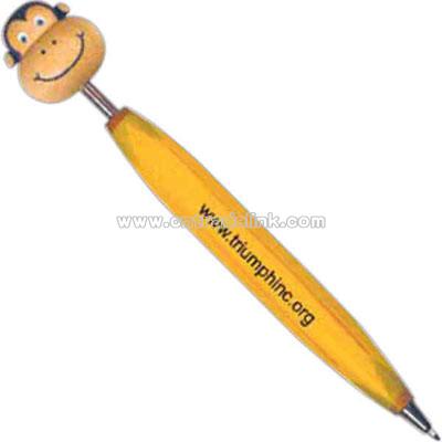 Monkey - Eco-friendly wooden ballpoint pen with display top