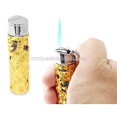 Golden Chinese Legend God Sculpture Teasure Refillable Cigarette Lighter