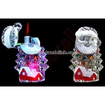 Santa Claus LED Flash Light Cigarette Lighter