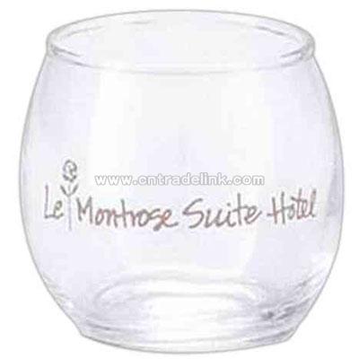 Glass votive candle holder