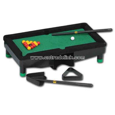 Mini pool billiard table executive travel game set