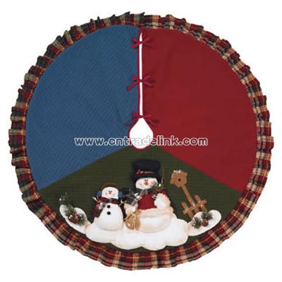 Snowman Christmas Tree Skirt