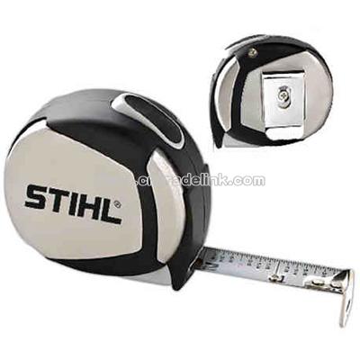 Steel case tape measure with handy pocket clip