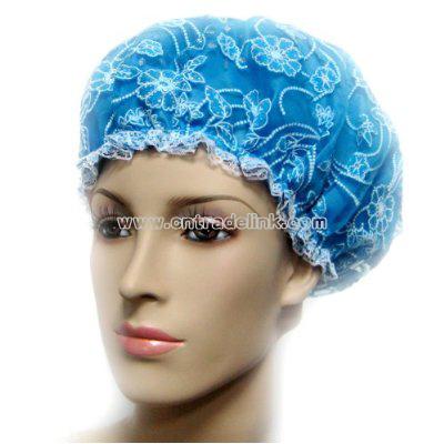 Luxury Shower Cap, Bouffant Shower Caps - Blue, Pink