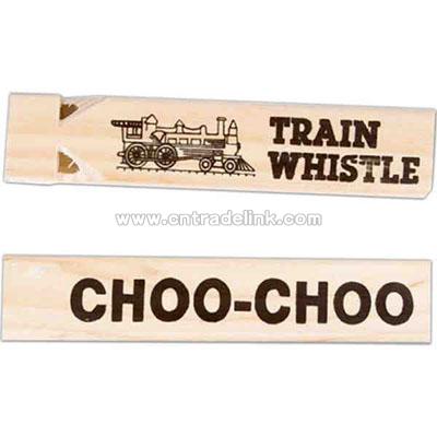 Wooden train whistle