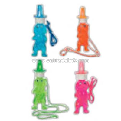 Puppy bubble whistle necklace