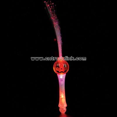 9"Glitter Crystal Pumpkin Wand