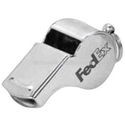 Jumbo nickel plated referee metal whistle