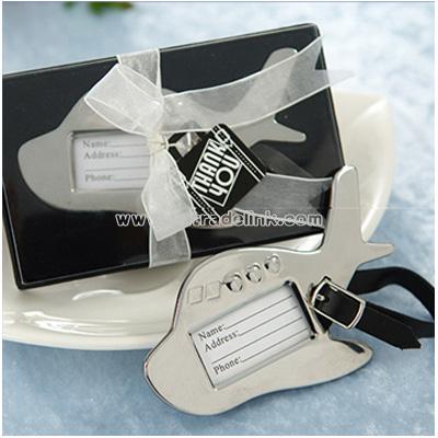 Airplane Luggage Tag Wedding Favors