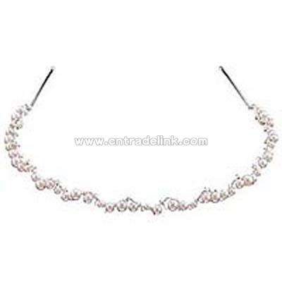 Carolee Scalloped Pearl Tiara