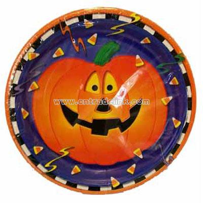 Smiling Pumpkins 9" Plates