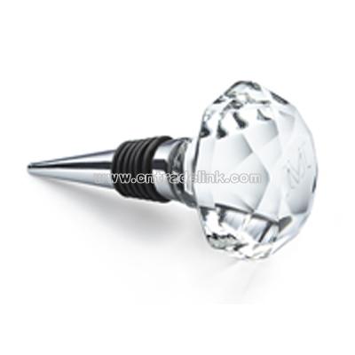 Crystal Bottle Stopper - Clear