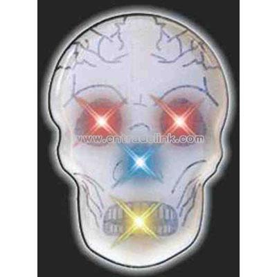 Blank color changing skull flashing pin