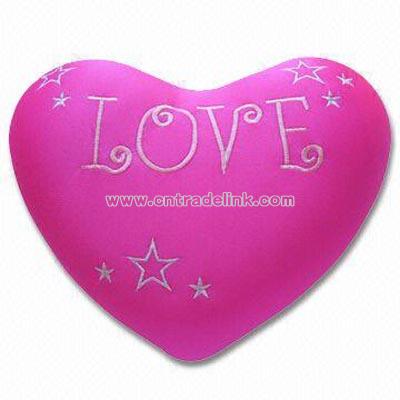 Heart-shaped Massage Cushion/Micro-bean Pillow with Vibrator