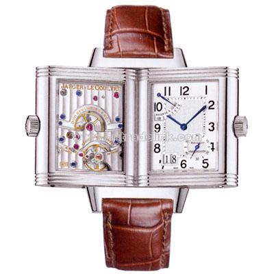 Jaeger LeCoultre Reverso Grande Date Steel Mens Watch