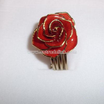 24k Gold Roses Ring