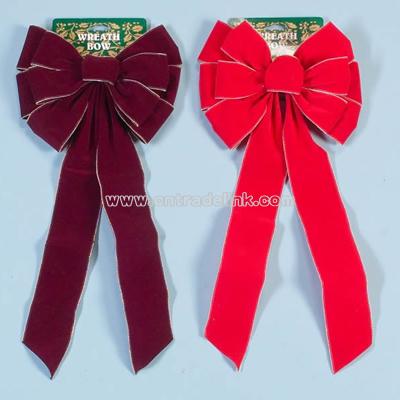 Mini Bead Trimmed Velvet Bow