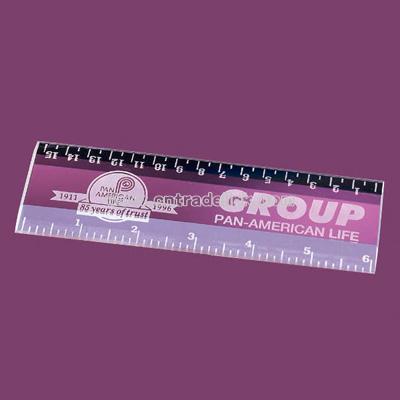 6"  Crystal ruler