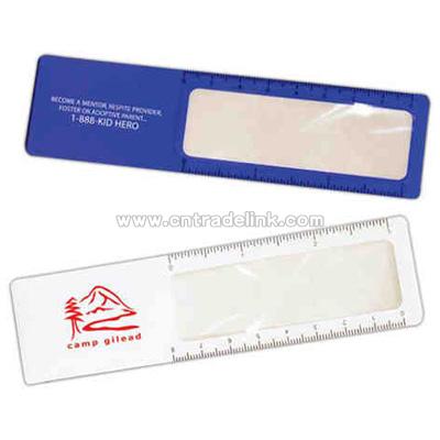 Magnifying glass ruler