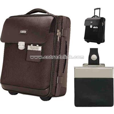 Leather / Twill Nylon Trolley case